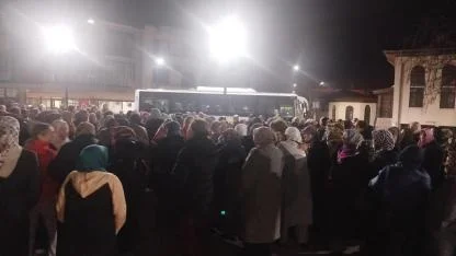 Gümüşçay’dan umre yolcuları dualarla uğurlandı