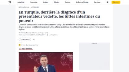 Mehmet Akif Ersoy soruşturması Fransız basınında: "Rejimin İslamcı elitleri arasındaki iç hesaplaşmaları gözler önüne seren nitelikte"