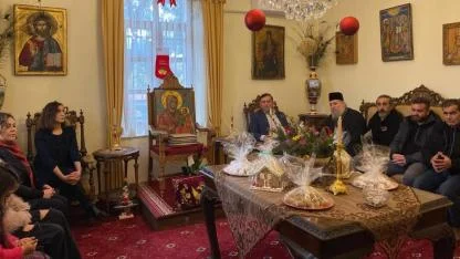 Gökçeada Belediyesi'nden Metropolitliğe anlamlı Noel ziyareti