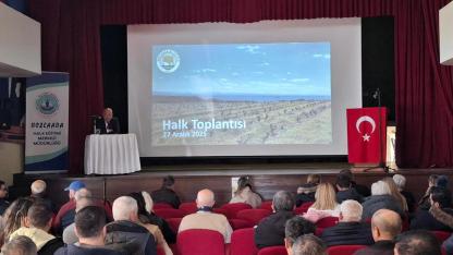 Halk Sordu, Başkan Yanıtladı: Bozcaada Belediyesi'nden Halk Toplantısı