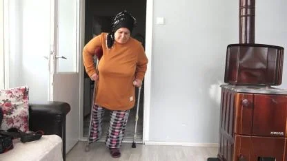 Samsun'da engelli kadının zorluklarla imtihanı