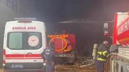 Viranşehir'de pamuk fabrikası yandı: Tonlarca pamuk kül oldu