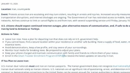 ABD, İran'ı Vurabilir! ABD'den vatandaşlarına "İran'ı derhal terk edin" çağrısı