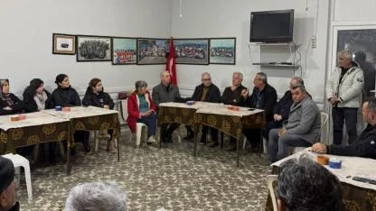 CHP heyeti yangın bölgesi Ahmetçeli ve Pıtıreli köylerinde