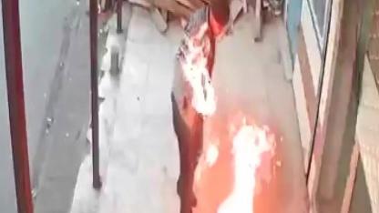 İnanılmaz Kurtuluş! Fırın Ustası Bir Anda Alevler İçinde Kaldı: O Anlar Kamerada!