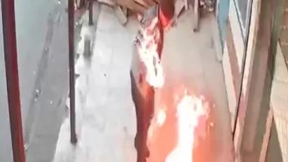 İnanılmaz Kurtuluş! Fırın Ustası Bir Anda Alevler İçinde Kaldı: O Anlar Kamerada!