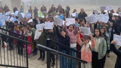 Osman Çaneri Okulu’nda öğrencilere karne sürprizi