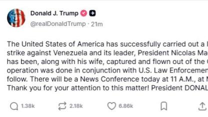 ABD Venezuela'ya Saldırdı: Maduro ve Eşi Yakalandı!