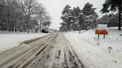 Kazdağları'nda Kar Mesaisi: Edremit-Yenice Yolunda Kar Alarmı