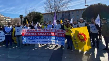 KESK üyeleri iş bıraktı!