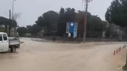 Bozcaada Sağanağa Teslim: Sokaklar Göle Döndü!
