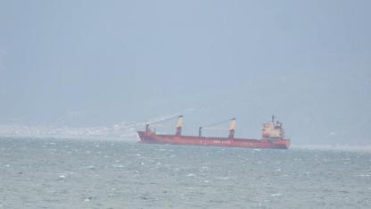 Yük gemileri Edremit Körfezi'ne sığındı