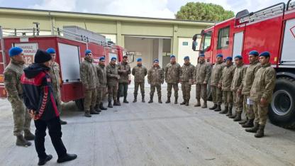 5. Komando Alayı personeline Temel Yangın Güvenliği Eğitimi