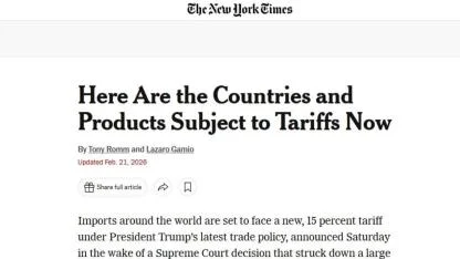 ABD Pazarında Kartlar Yeniden Karılıyor: Türkiye İçin %15+ Tarifeli Yeni Dönem