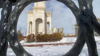 Ağrı’da Kar Yağışı Görsel Şölene Dönüştü