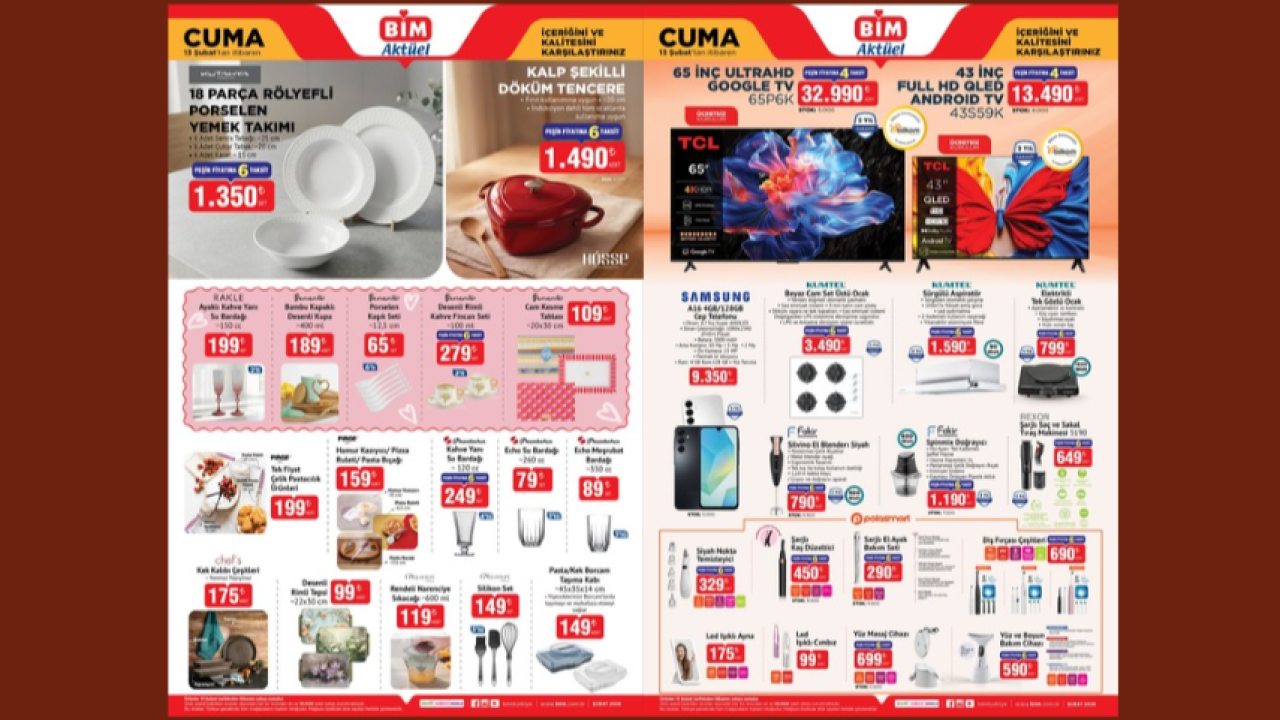 BİM 13 Şubat 2026 Kataloğu: Samsung Telefon ve Kumtel Set Üstü Ocakta Şok Fiyatlar! Sakın Kaçırmayın!