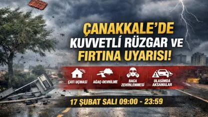 Çanakkale’de Fırtına Alarmı: Seferler İptal mi Edilecek? Valilikten Kritik 15 Saat Uyarısı!