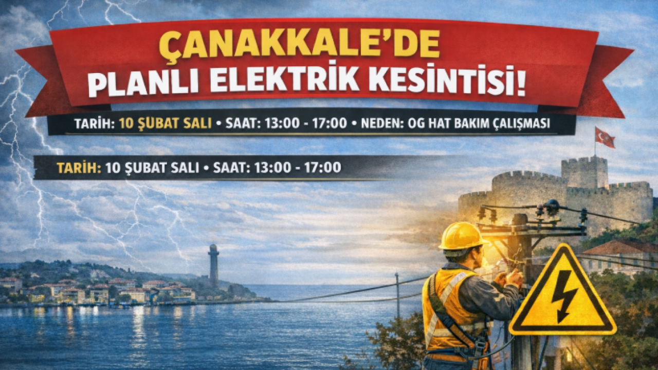 Çanakkale’de Yarın Büyük Kesinti! UEDAŞ O Bölgelerin Fişini Çekiyor: İşte Sokak Sokak Liste