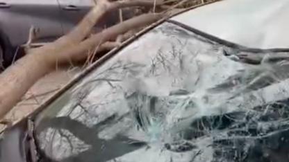 Fırtına Çanakkale’yi Vurdu Geçti! Balkon Duvarı Yıkıldı, Okulun Dış Cephesi Söküldü, Ağaç Devrildi, Araçlar Hurdaya Döndü