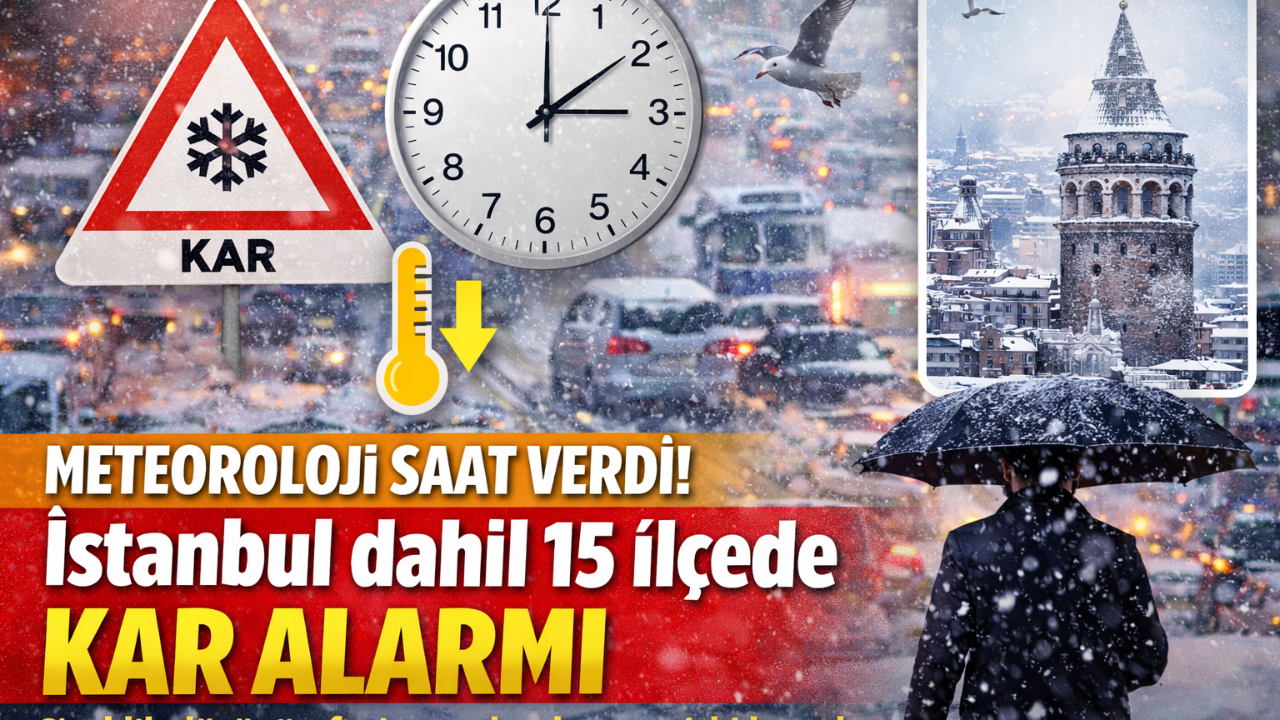 İstanbul Valiliği Tek Tek Saydı! Bu 15 İlçede Yaşayanlar Dikkat: Kar ve Fırtına Kapıda