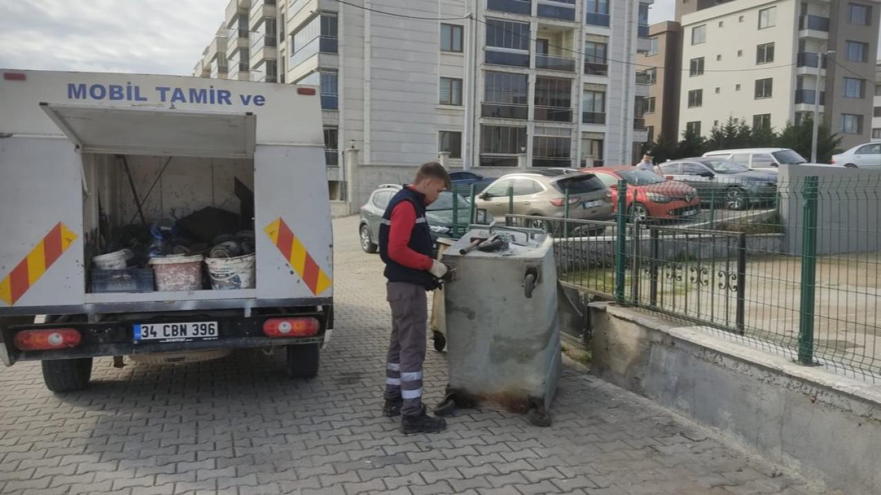 Kepez’de konteynerler yenileniyor