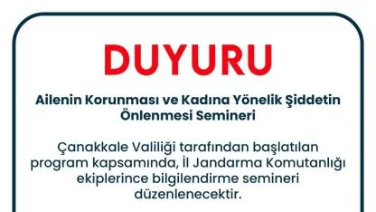Küçükkuyu'da Ailenin Korunması ve Kadına Şiddetle Mücadele Semineri