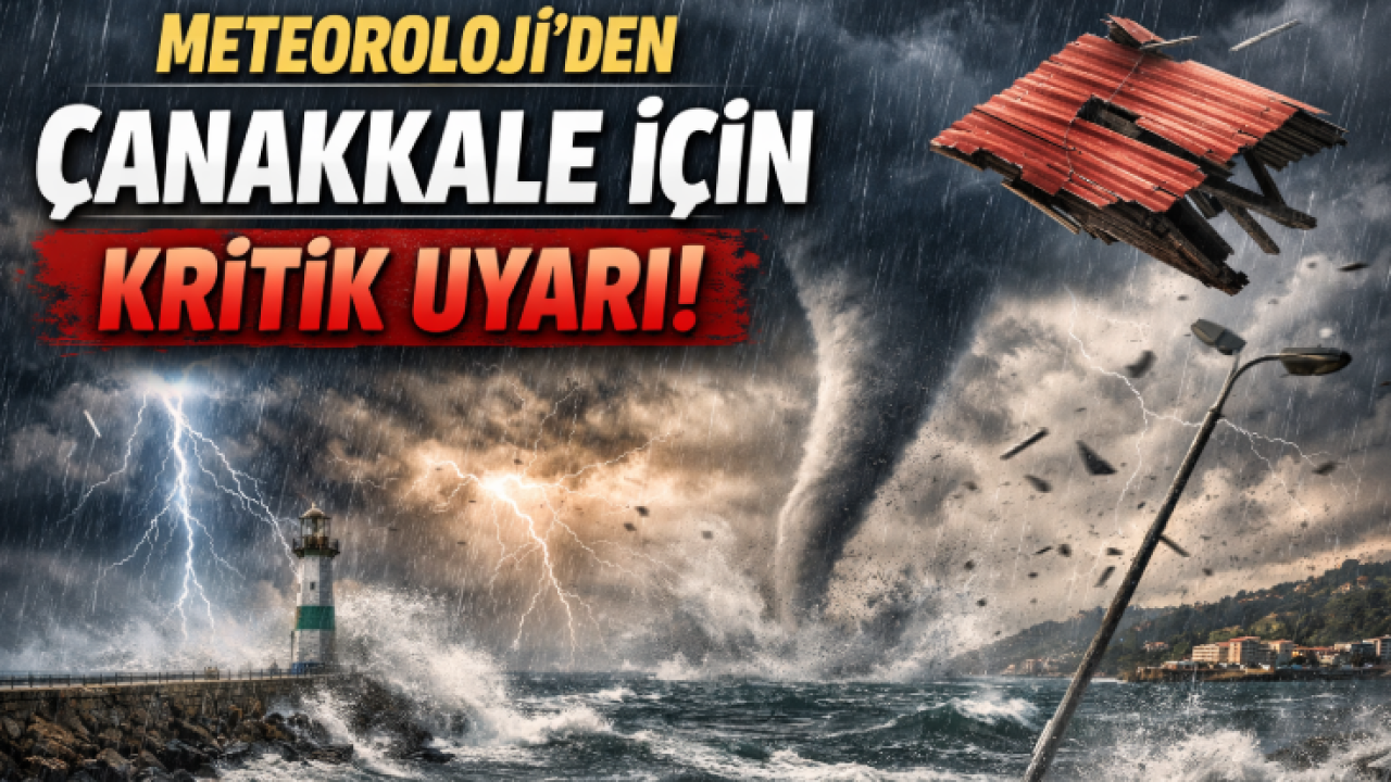 Meteoroloji'den Çanakkale'ye Son Dakika Uyarısı! 5 Şubat Hava Durumu: Çok Kuvvetli Yağış ve Hortum Riski