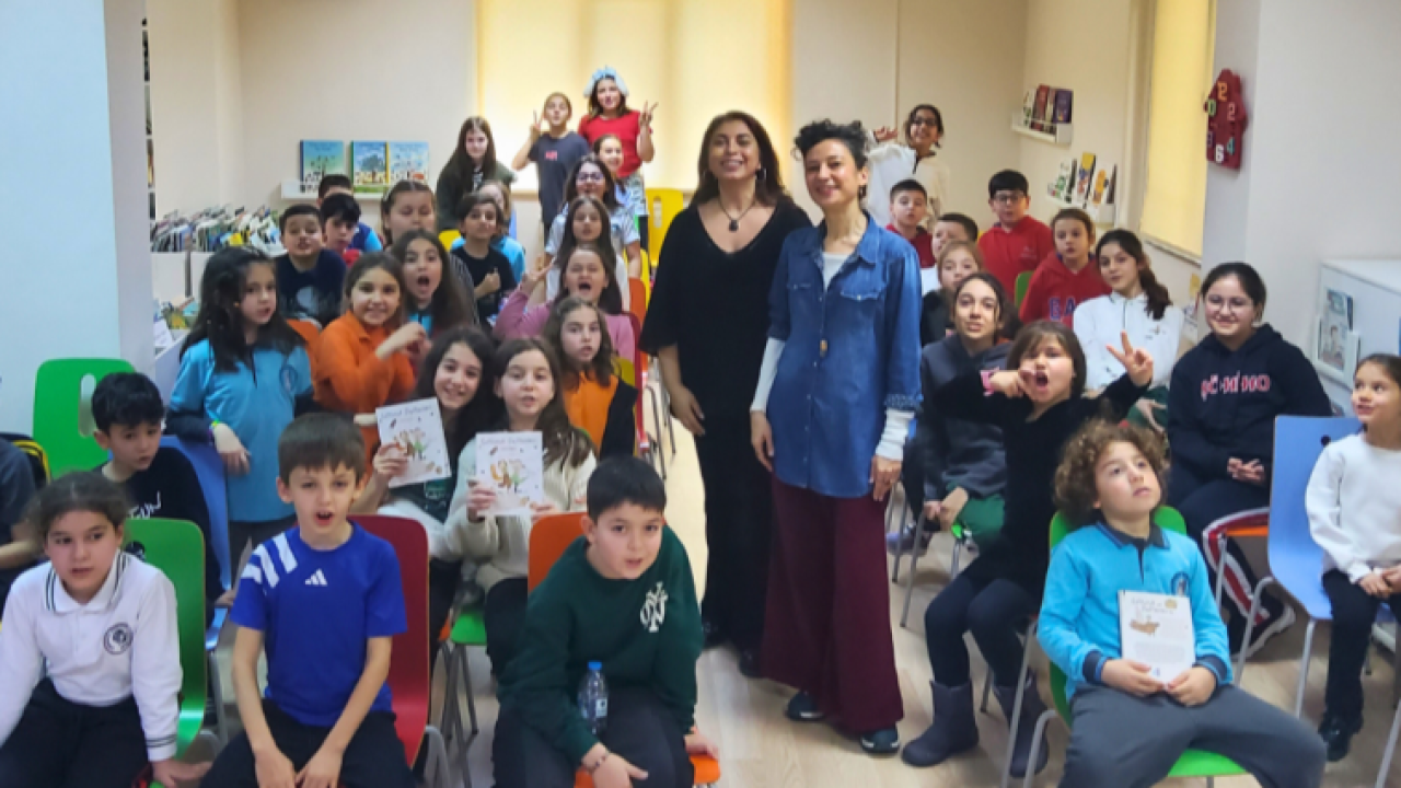 Pınar Öğünç Çanakkaleli çocuklara yazmanın şifrelerini anlattı