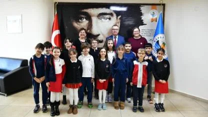 TED Koleji öğrencilerinden Başkan Arslan'a ziyaret