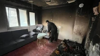 Bebekleri üşümesin diye gitmişlerdi, döndüklerinde evinin kül olduğunu gördü!