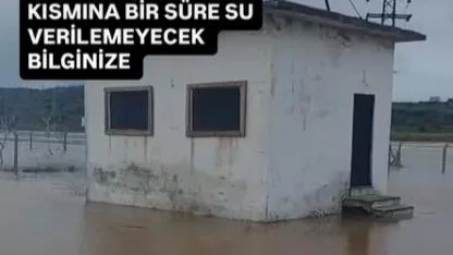 Pınarbaşı Su Deposu Sular Altında Kaldı: Geyikli sahil kesimine su verilemiyor