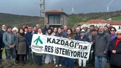 Ayvacık’ta köylüden RES’e tepki