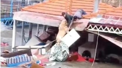 Sel sularında mahsur kalan "Paşa" için seferber oldular