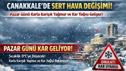 Çanakkale Dikkat: Kar Tarihi Belli Oldu!