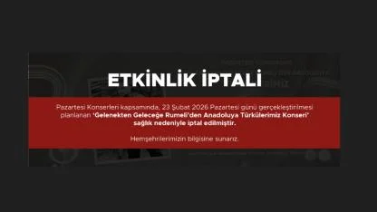 Çanakkale'de etkinlik iptali!