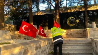 Hasan Mevsuf Şehitliği'nde kapsamlı temizlik,