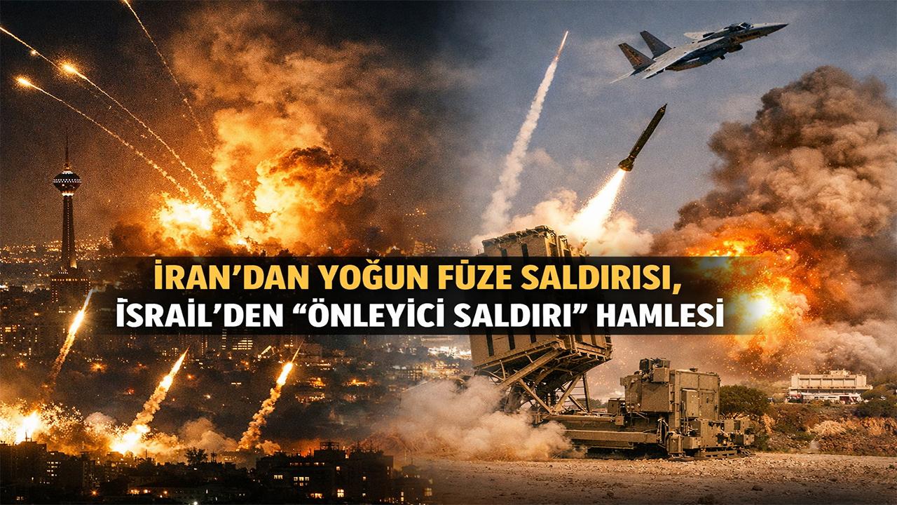 Savaş Şiddetleniyor: İran Yoğun Saldırı Başlattı! Füzeler İsrail'i Hedef Aldı