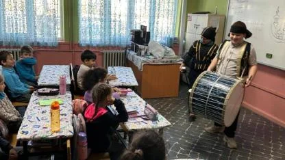 Yenice Cumhuriyet İlkokulu’nda Ramazan coşkusu davul sesiyle başladı