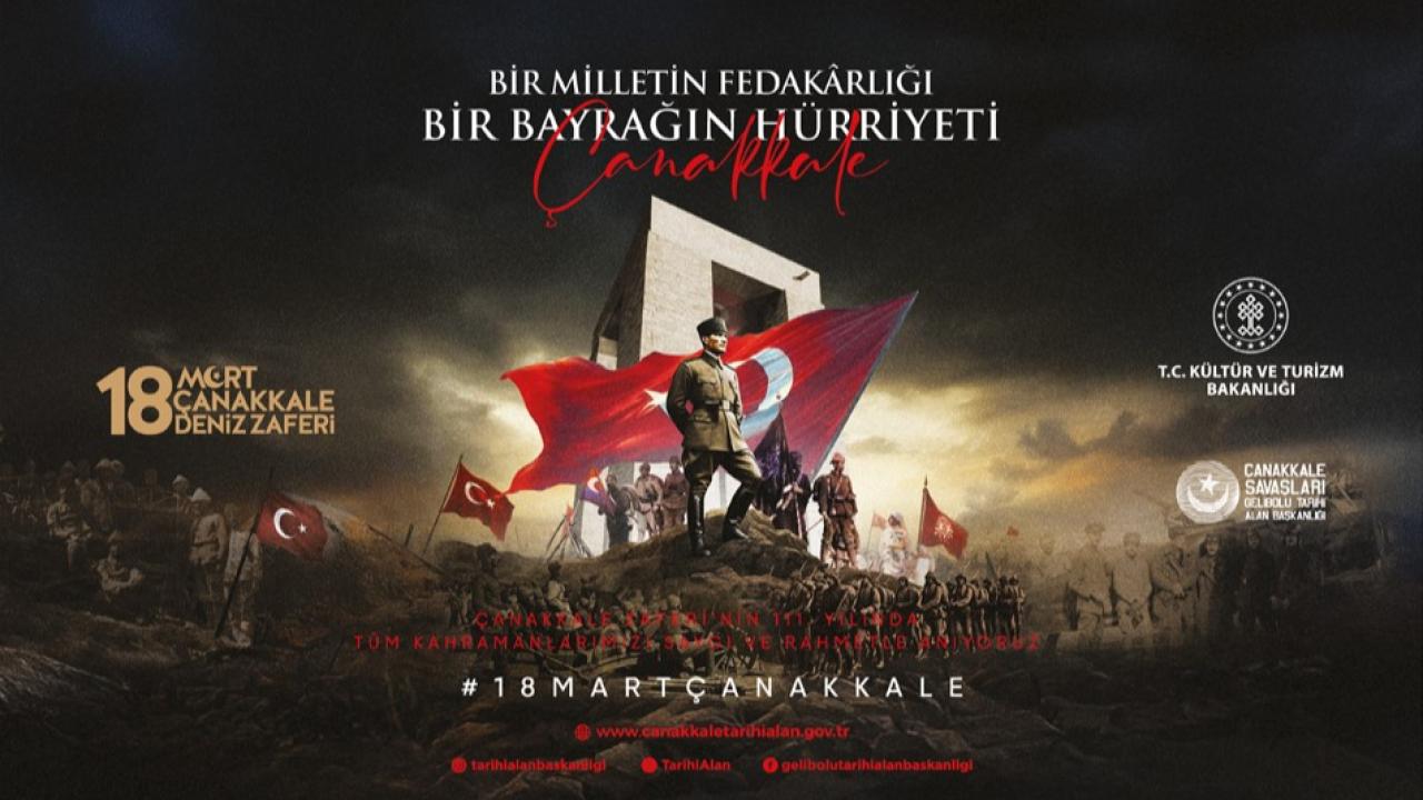 18 Mart 111. Yıl Teması Belli Oldu: "Bir Milletin Fedakârlığı, Bir Bayrağın Hürriyeti"