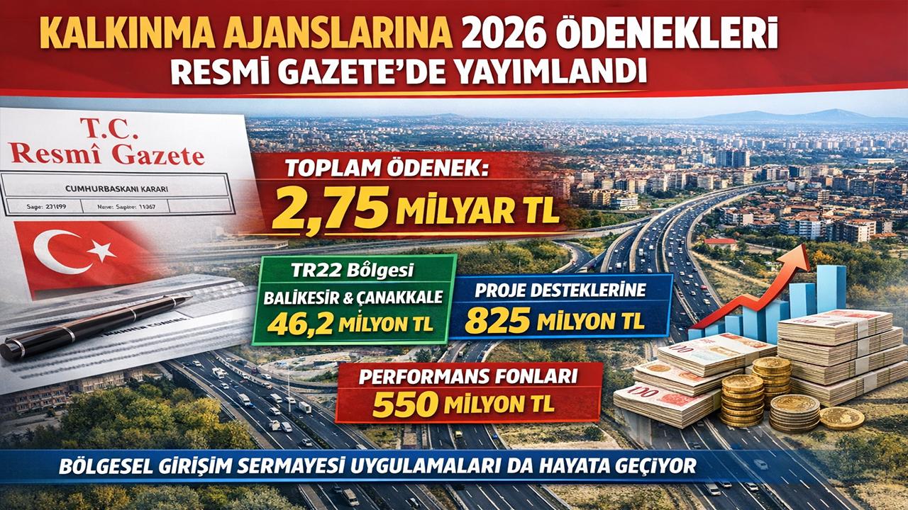 2026 Kalkınma Ajansları Bütçesi ve İl İl Ödenek Listesi Belli Oldu! Çanakkale Ne Kadar Alacak?