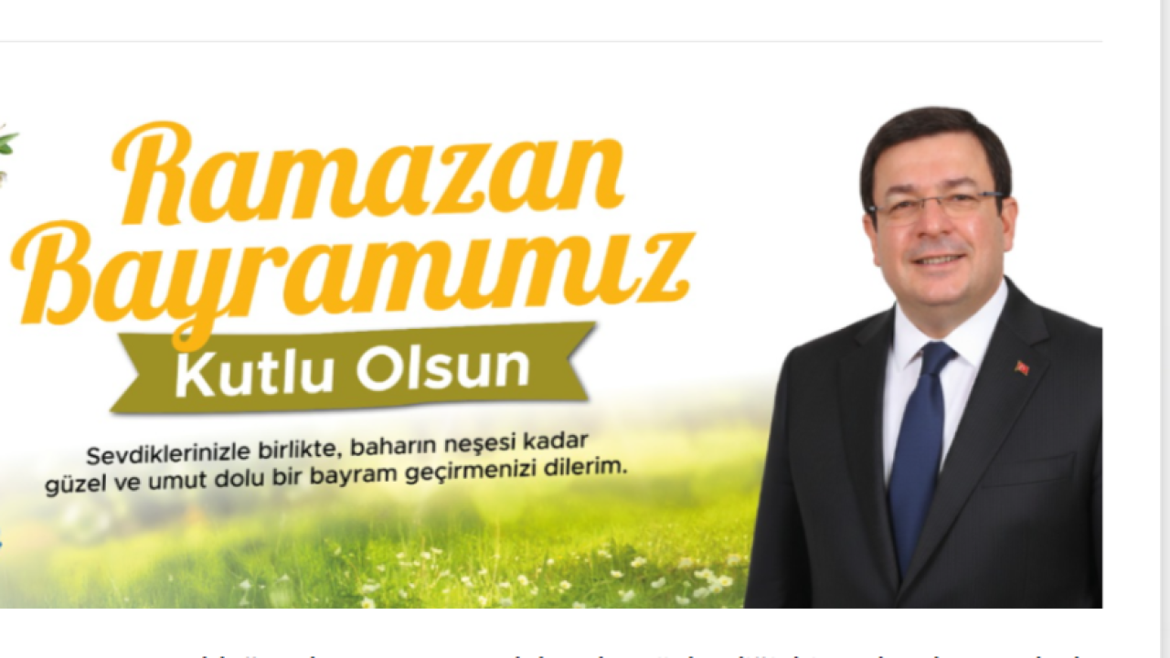 Başkan Muharrem Erkek'ten Bayram mesajı: "Baharın neşesi kadar güzel nice bayramlara"