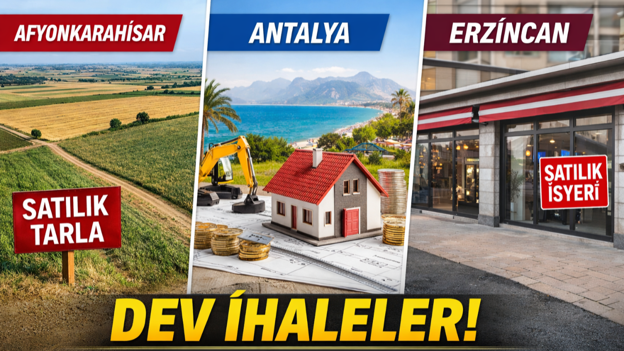 Belediyelerden Dev Gayrimenkul Satışı! 3 İlde Arsa, Tarla ve İş Yerleri İhaleyle Satılıyor