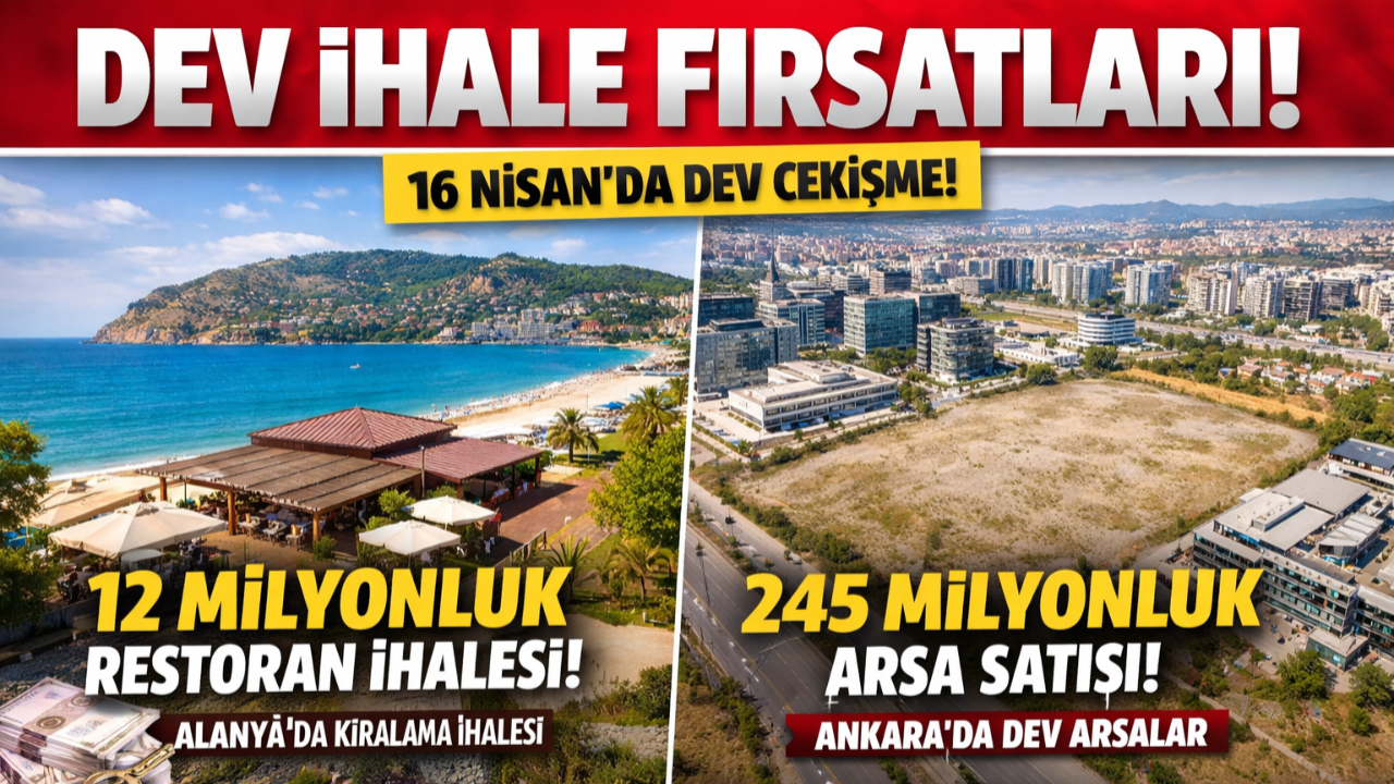 Belediyelerden Dev İhale Dalgası! 245 Milyonluk Arsadan 12 Milyonluk Restorana… Fırsat Kapısı Açıldı