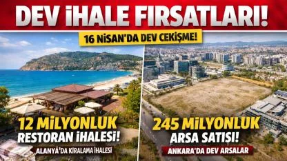 Belediyelerden Dev İhale Dalgası! 245 Milyonluk Arsadan 12 Milyonluk Restorana… Fırsat Kapısı Açıldı