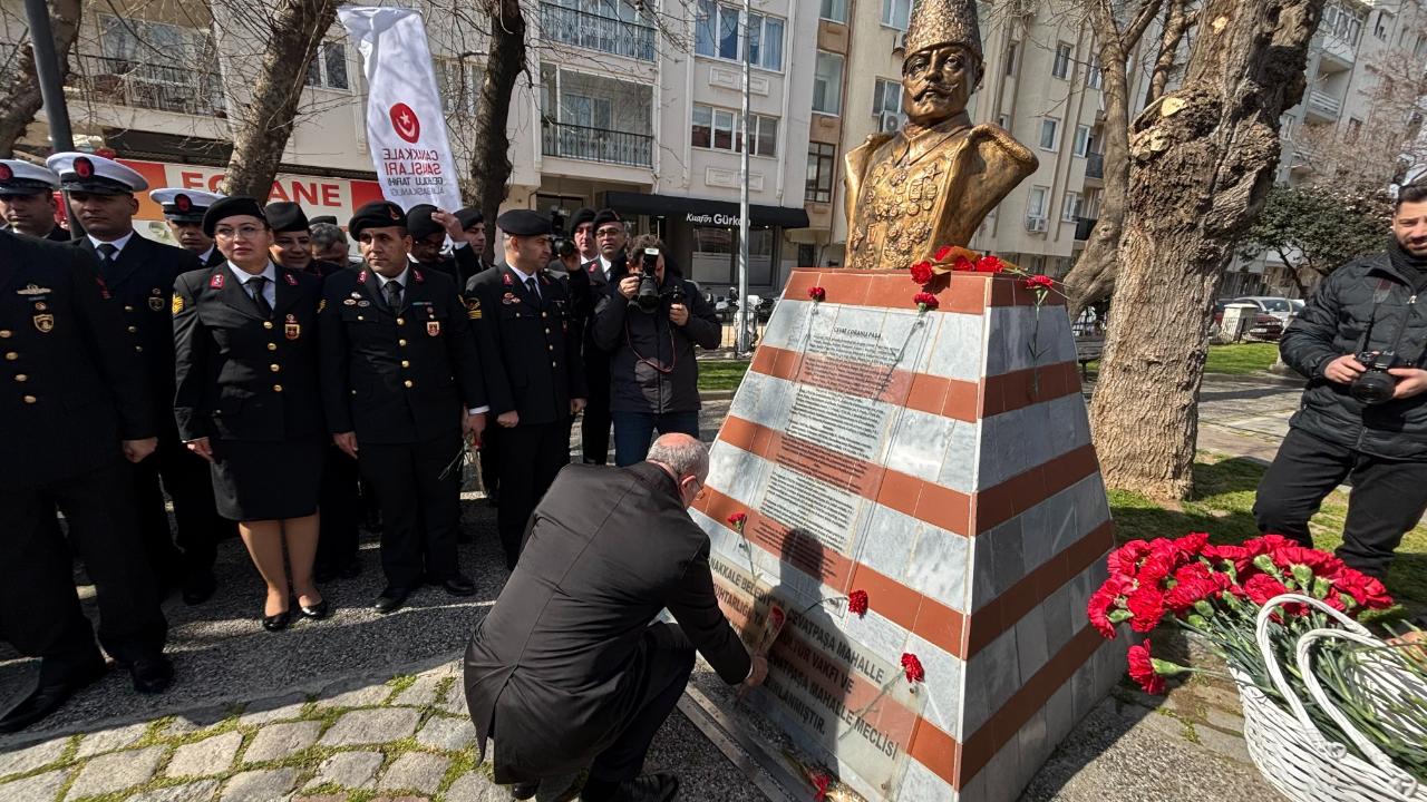 Çanakkale'nin Geçilmez Olduğunu Tarihe Kazımıştı: "18 Mart Kahramanı" Cevat Paşa Törenle Anıldı
