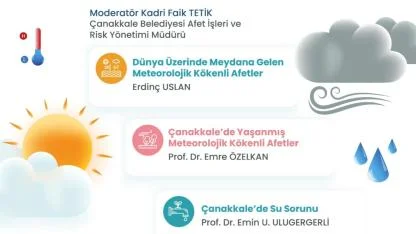 Çanakkale’nin Geleceği Masaya Yatırılıyor: Su Sorunu ve Meteorolojik Afetler Panelde Konuşulacak!