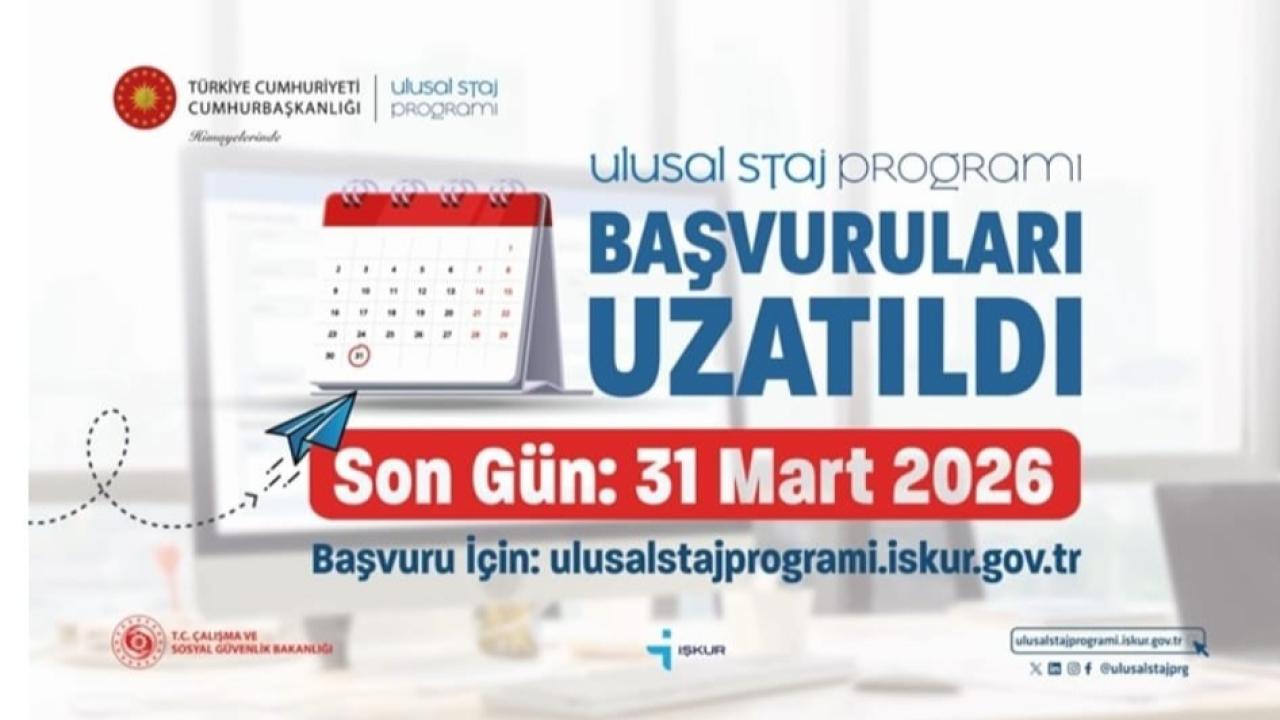 Gençlere Müjde: Ulusal Staj Programı 2026 Başvuruları Uzatıldı! İşte Son Gün...