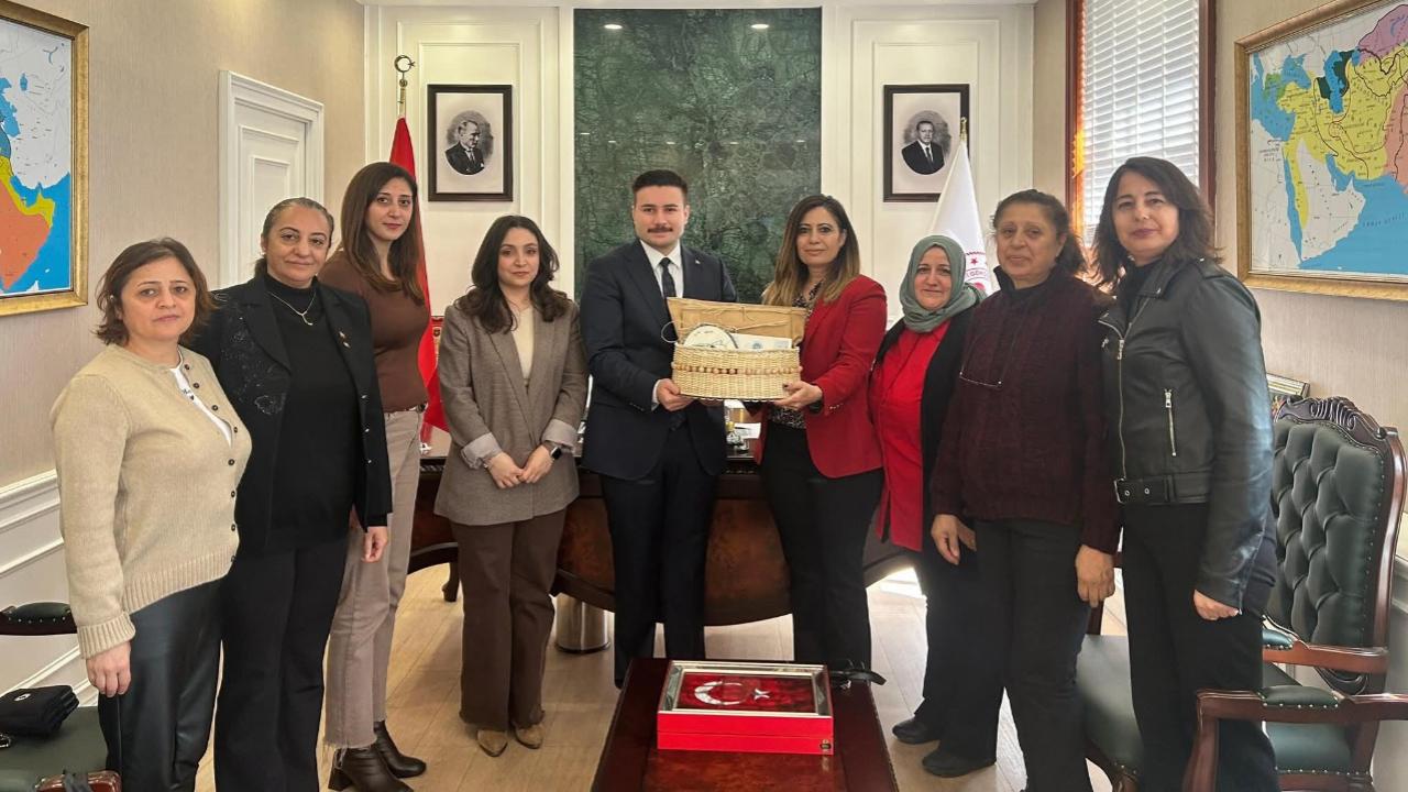 Gökçeada'da Kadınların El Emeği Kaymakam Acar’a Takdim Edildi