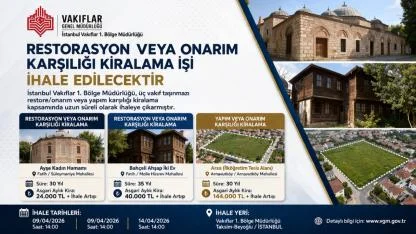 İstanbul’da Tarihi Yapılar İhaleye Çıkıyor! Hamam, Konak ve Arsa İçin Yarış Başlıyor