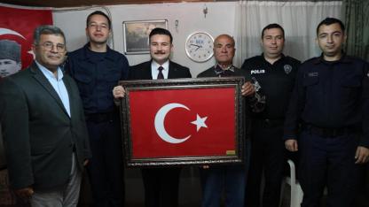 Kaymakam Acar'dan Kıbrıs Gazisi Hüseyin Kırıcı'ya iftar ziyareti